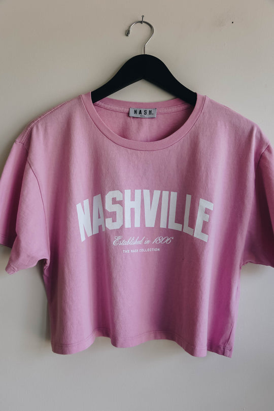 Annabelle Boxy Crop [Pink]