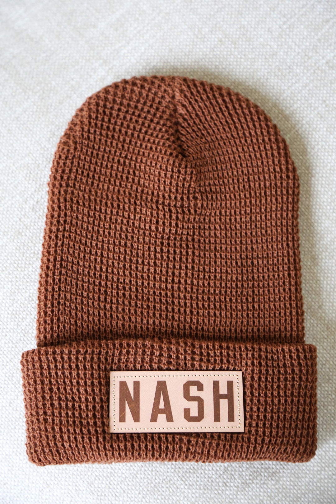 NASH Waffle Knit Beanie [Cinnamon Mocha]