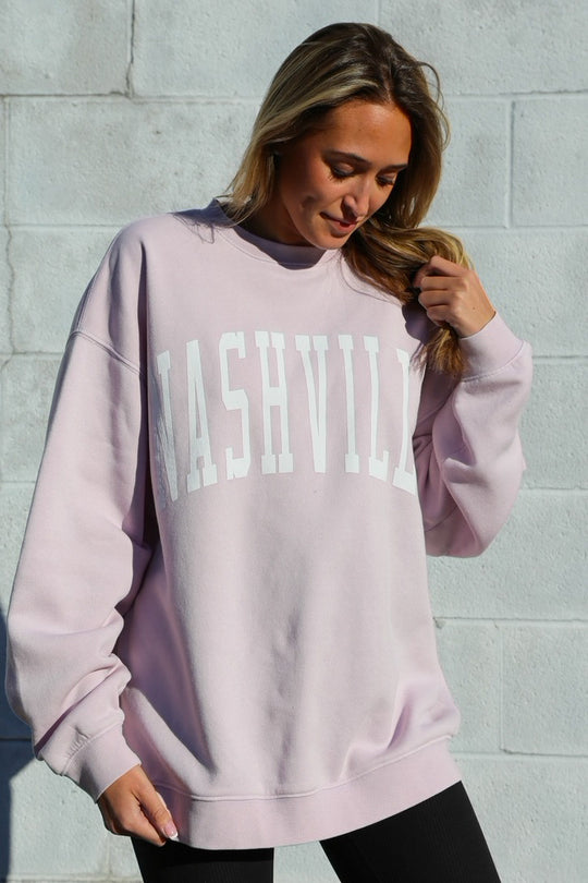 Ashley Oversize Crew [Lilac]