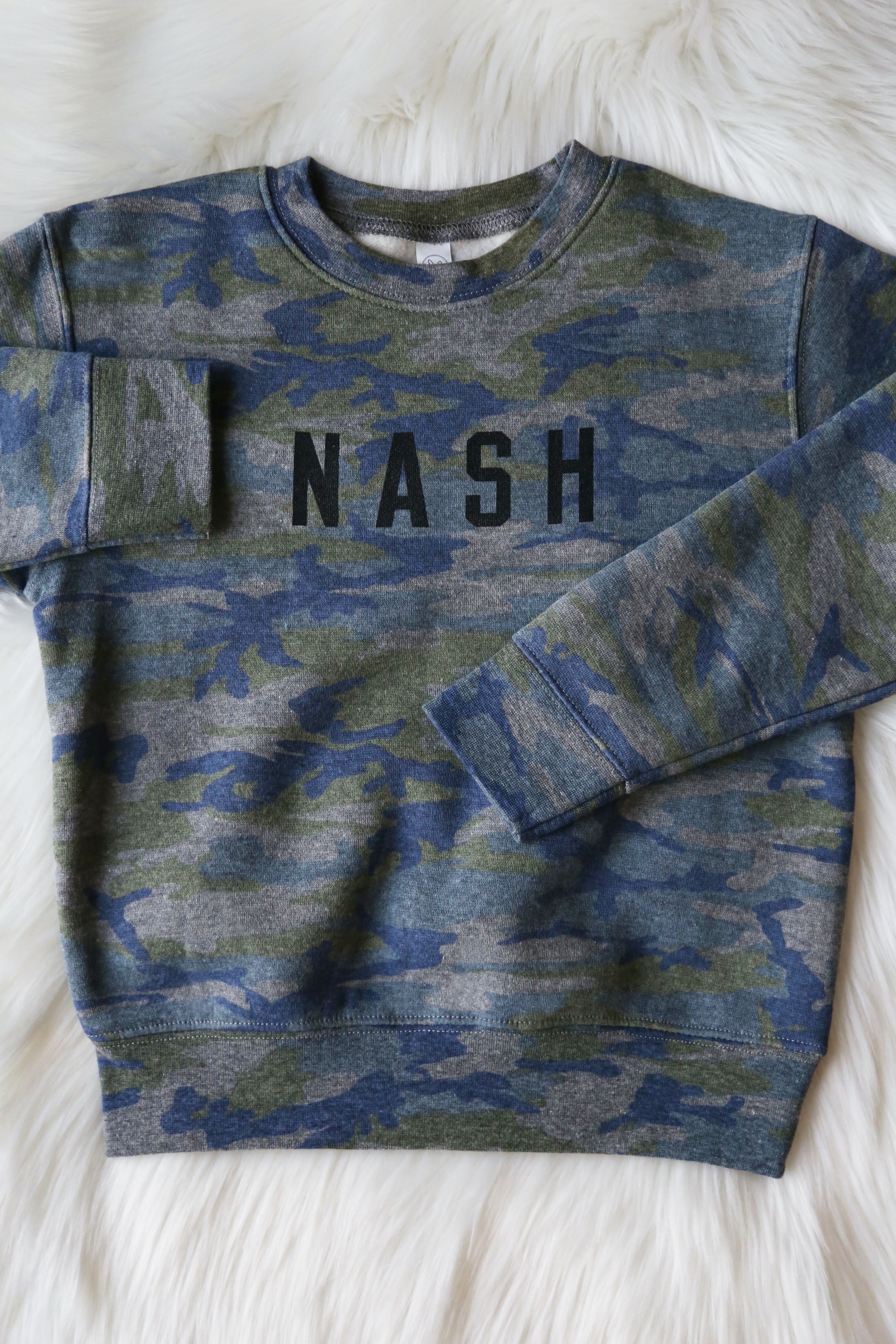 Camo best sale sweatshirt kids