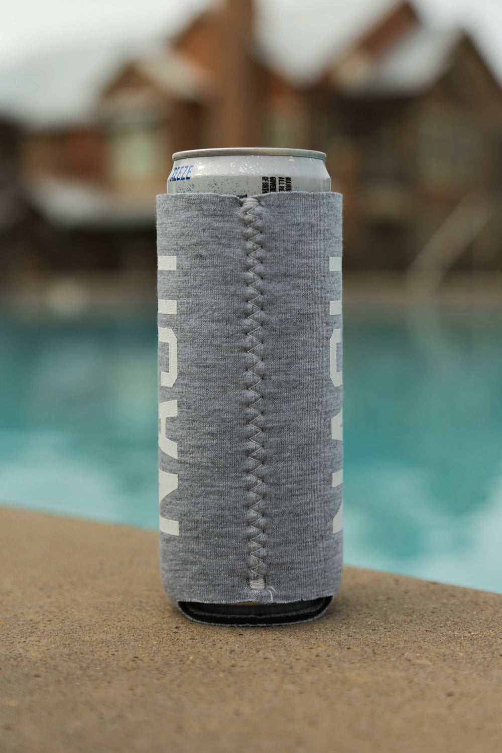 Slim Can Cooler [Heather Gray/White]