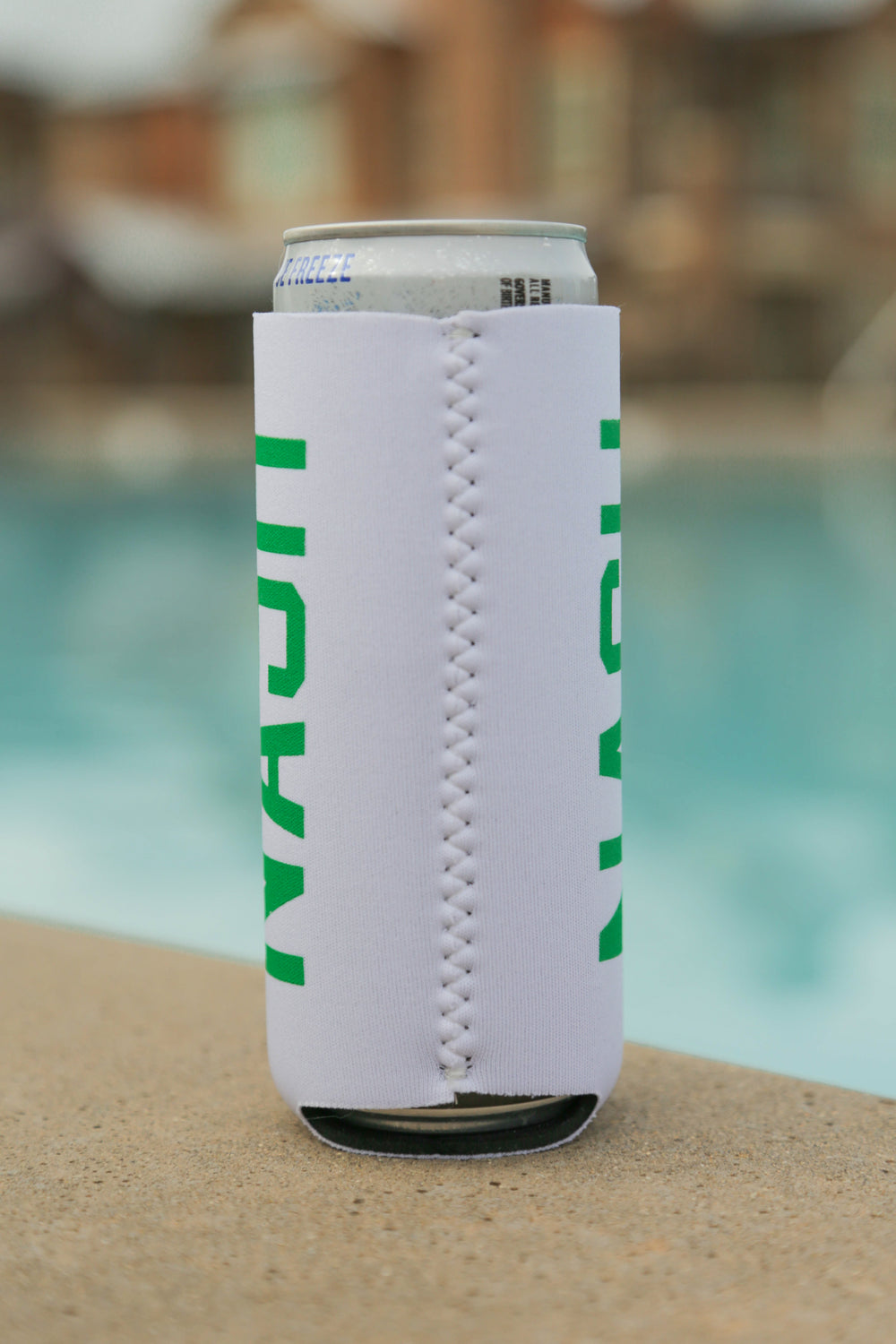 Slim Can Cooler [White/Green]