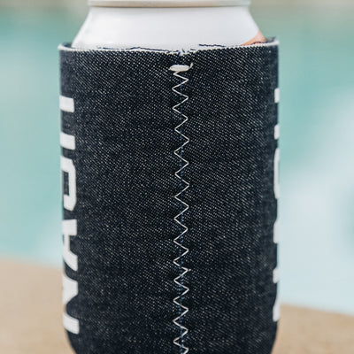 Short Can Cooler Deluxe [Denim]