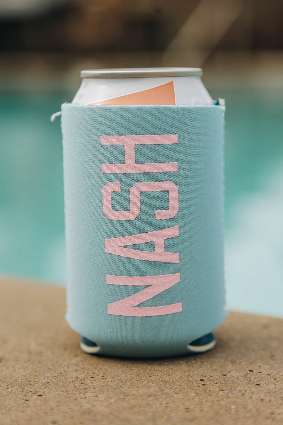 Short Can Cooler [Light Blue/Pink]