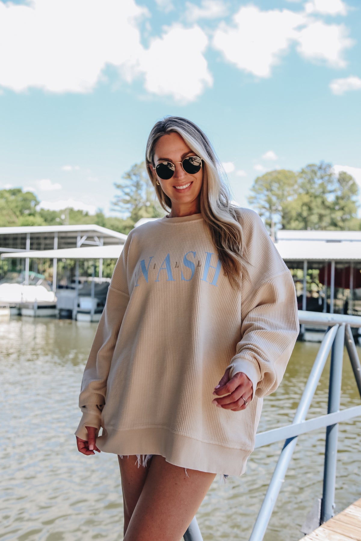 Lakeside Oversize Corded Sweatshirt