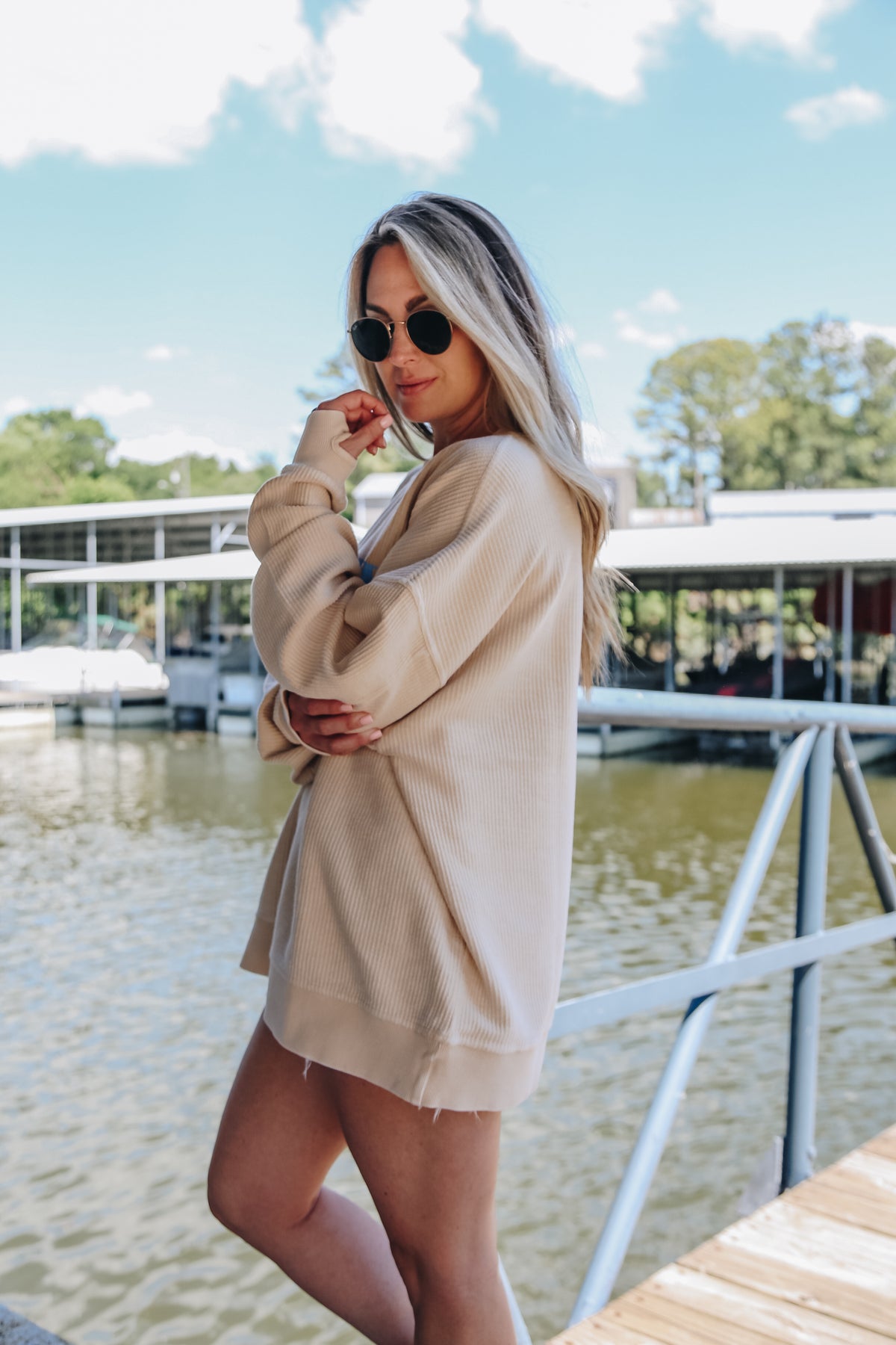 Lakeside Oversize Corded Sweatshirt