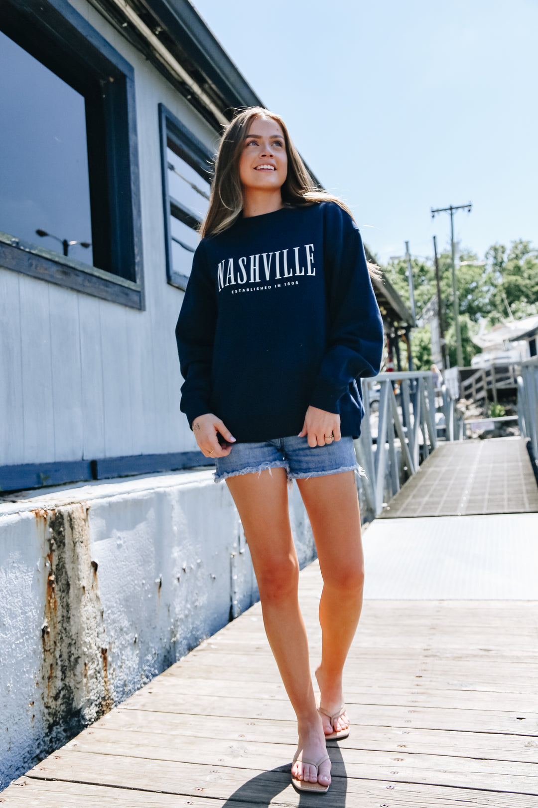 Nashville EST. Crewneck [Navy]