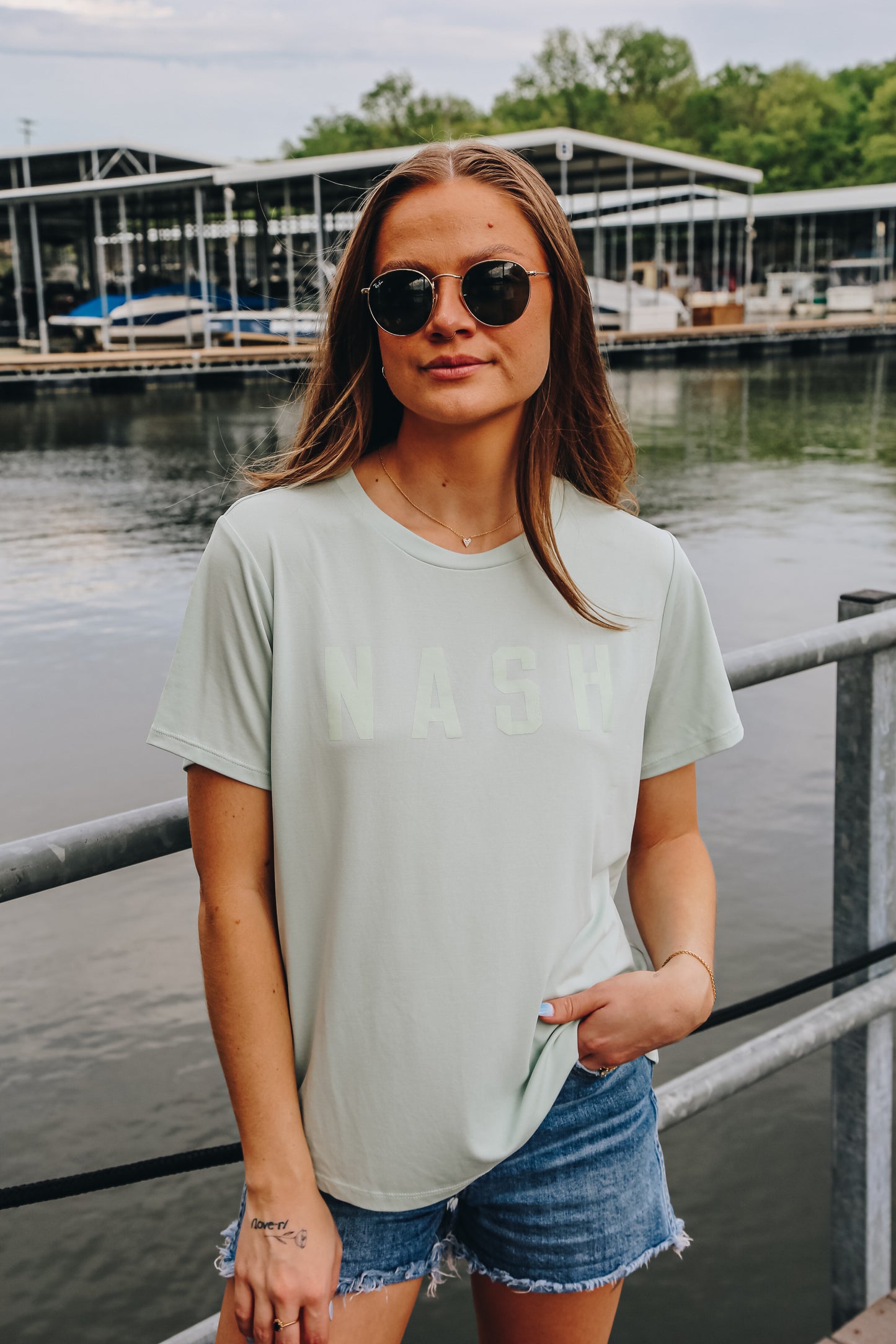 Poppy Tonal Tee [Mint]