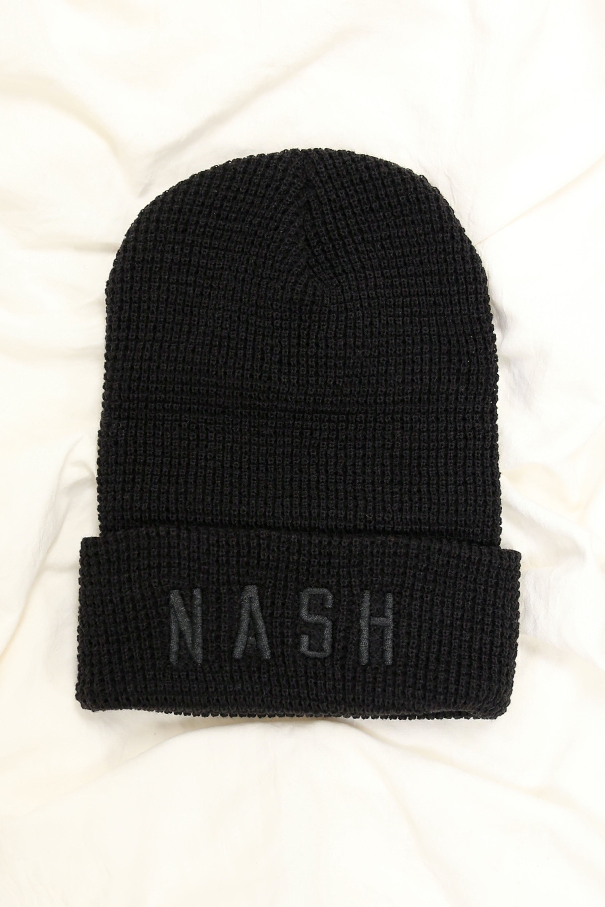 NASH Waffle Knit Beanie [Black]