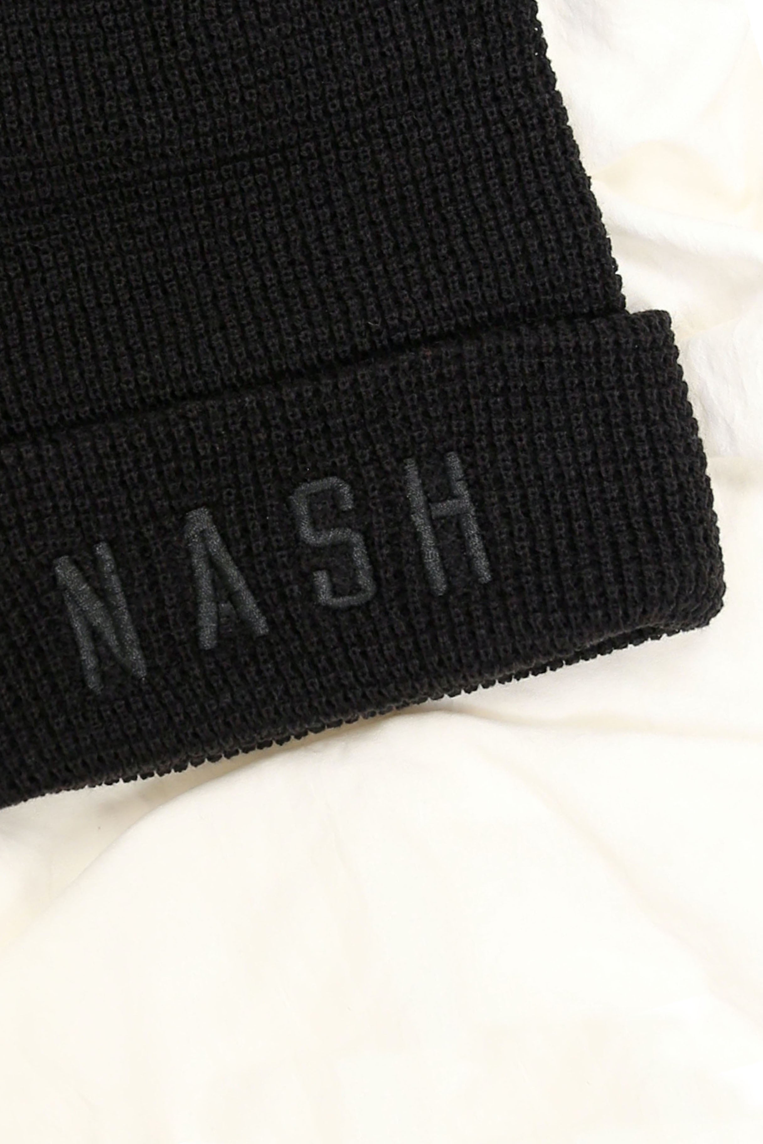 NASH Waffle Knit Beanie [Black]