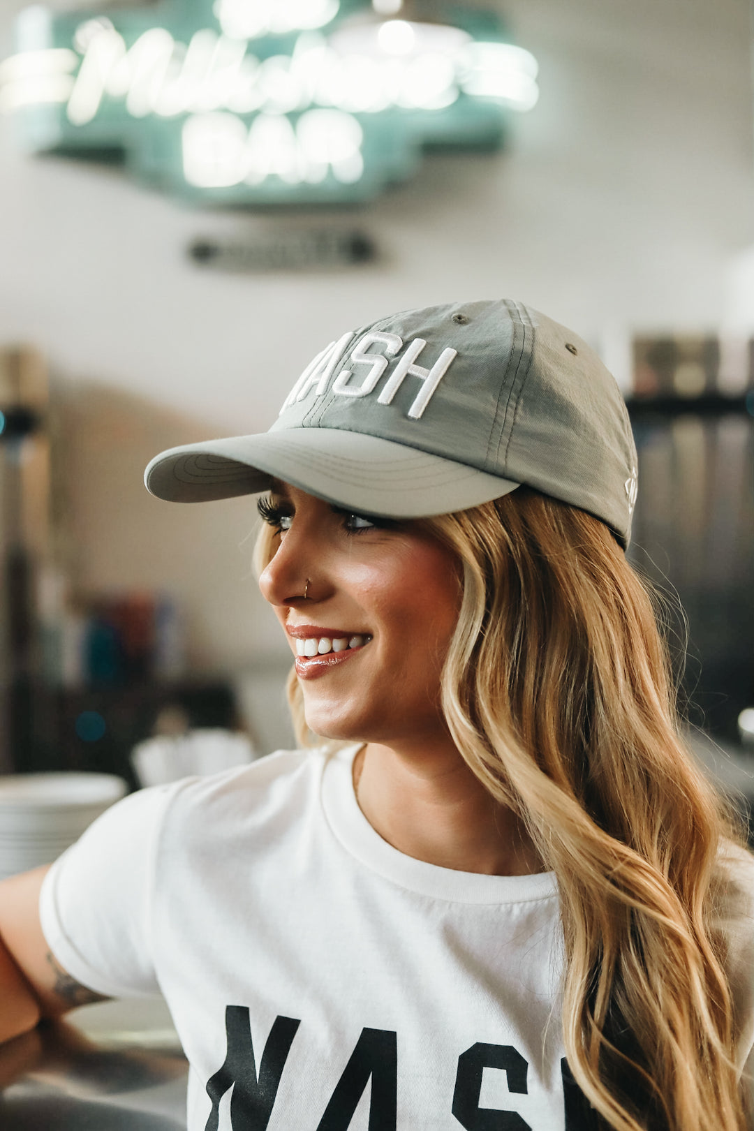 BASEBALL CAP, SMOKE - BASEBALL CAP