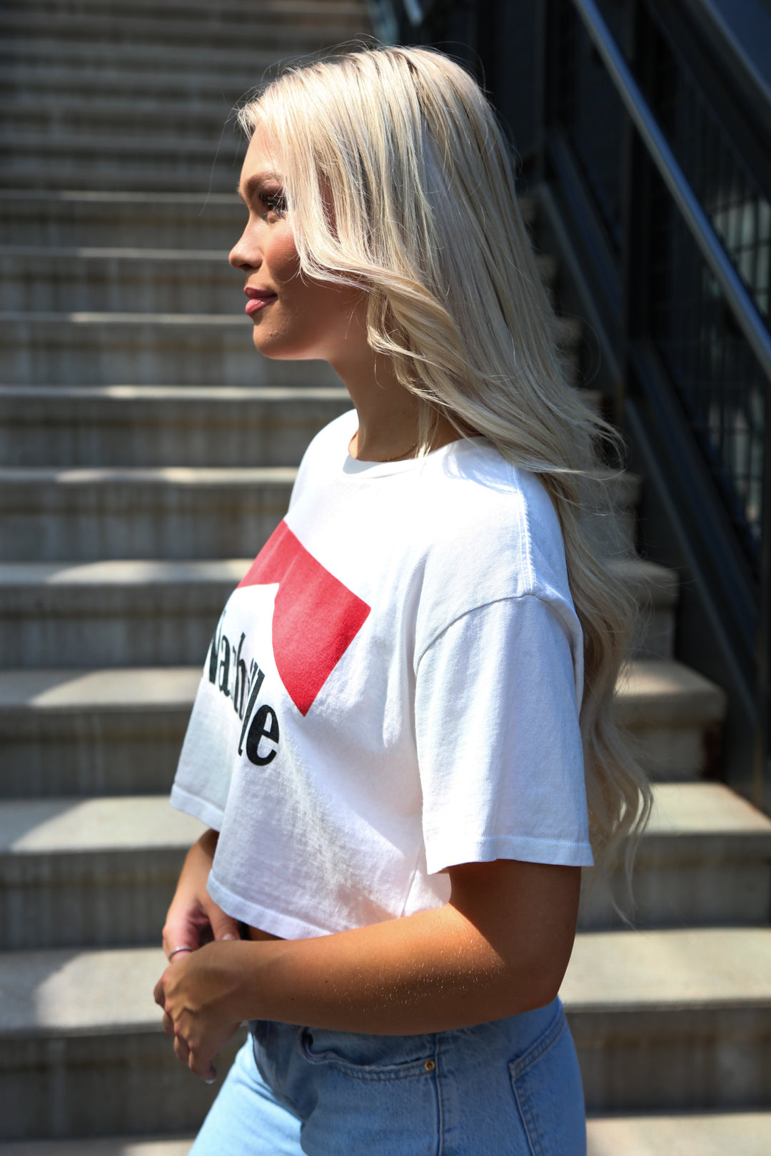 Annabelle Boxy Crop [Nashville Reds]