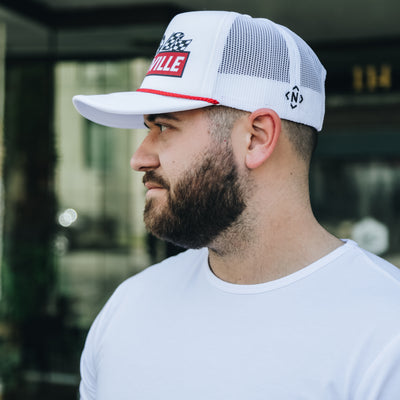 Nashville Racing Trucker [White/Red]