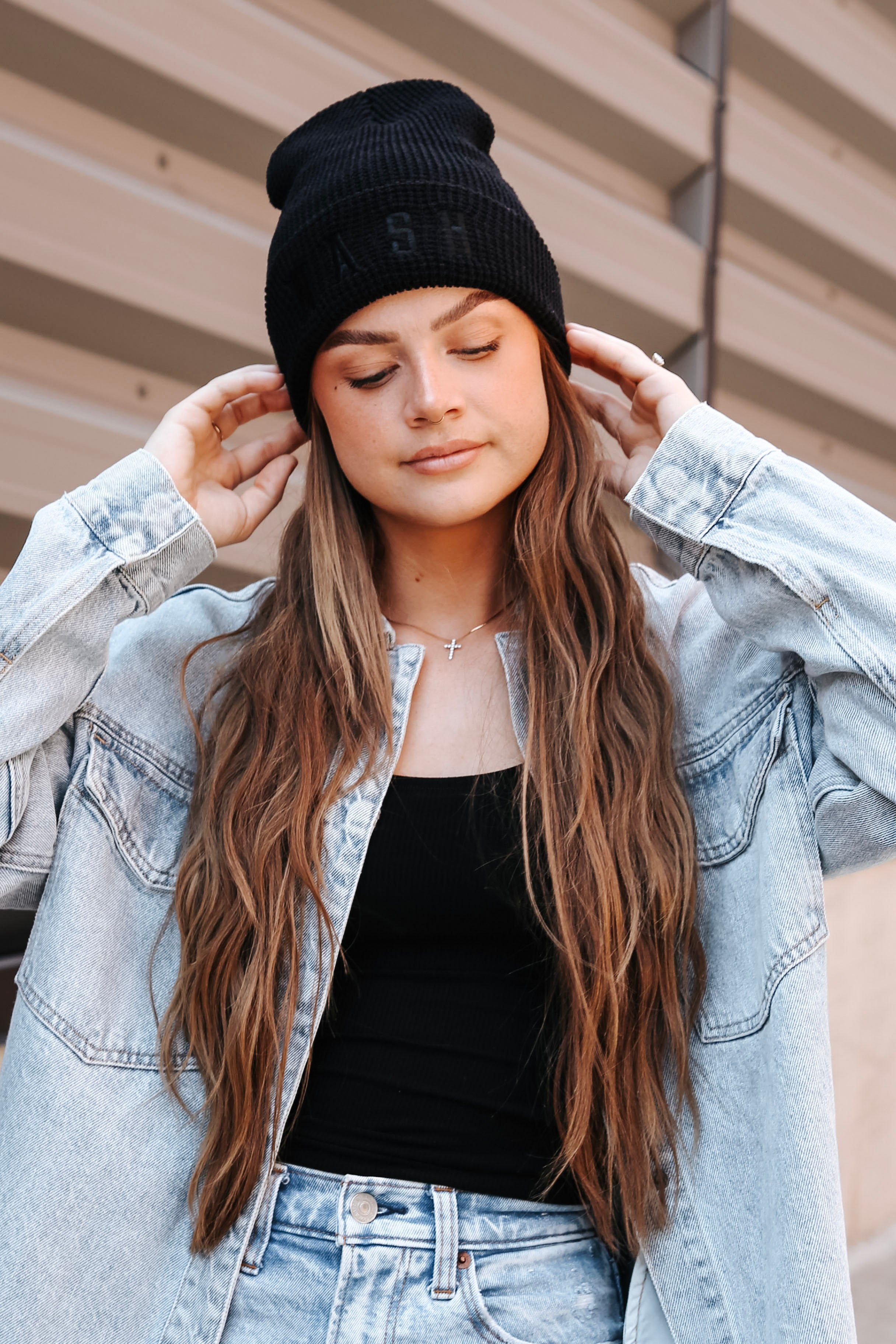 NASH Waffle Knit Beanie [Black]