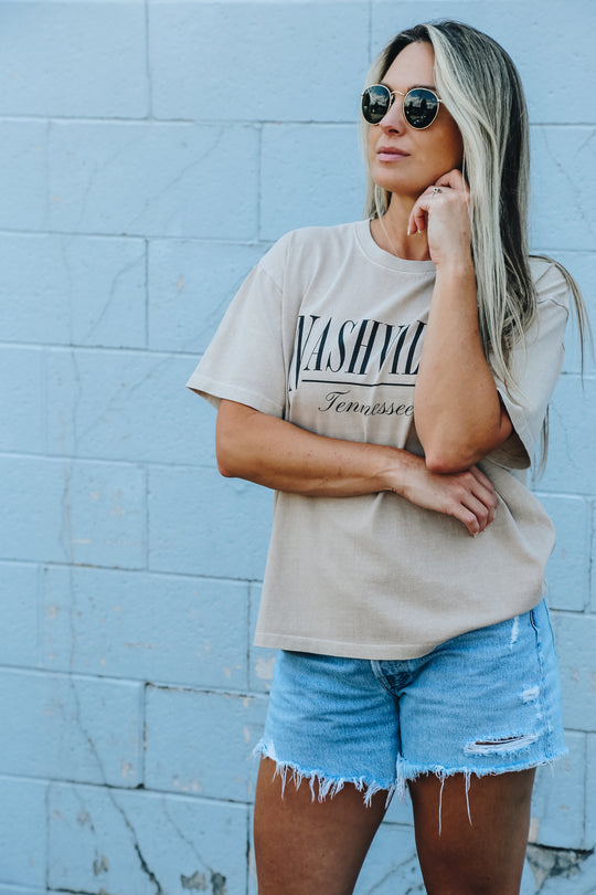 Nashville Everyday Tee [Tan]