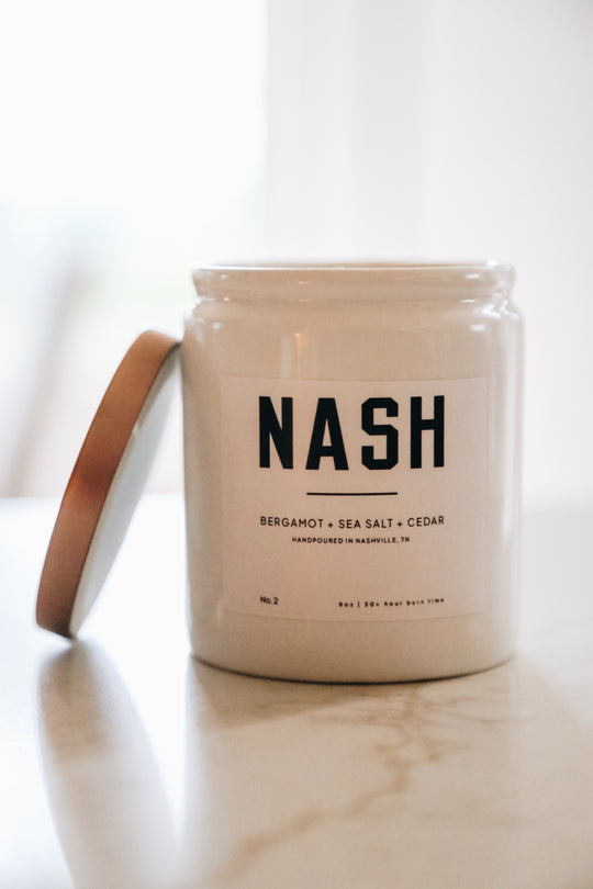 NASH 8oz Candle [NO. 2 - Bergamot + Sea Salt + Cedar]