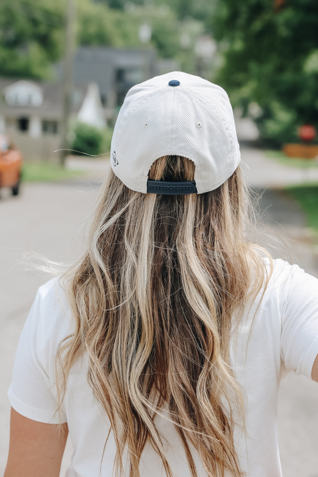 NASH Script Corduroy Cap [Cream/Navy]