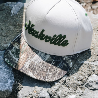 Nashville Chain Stitch Snapback [Camo/Olive]
