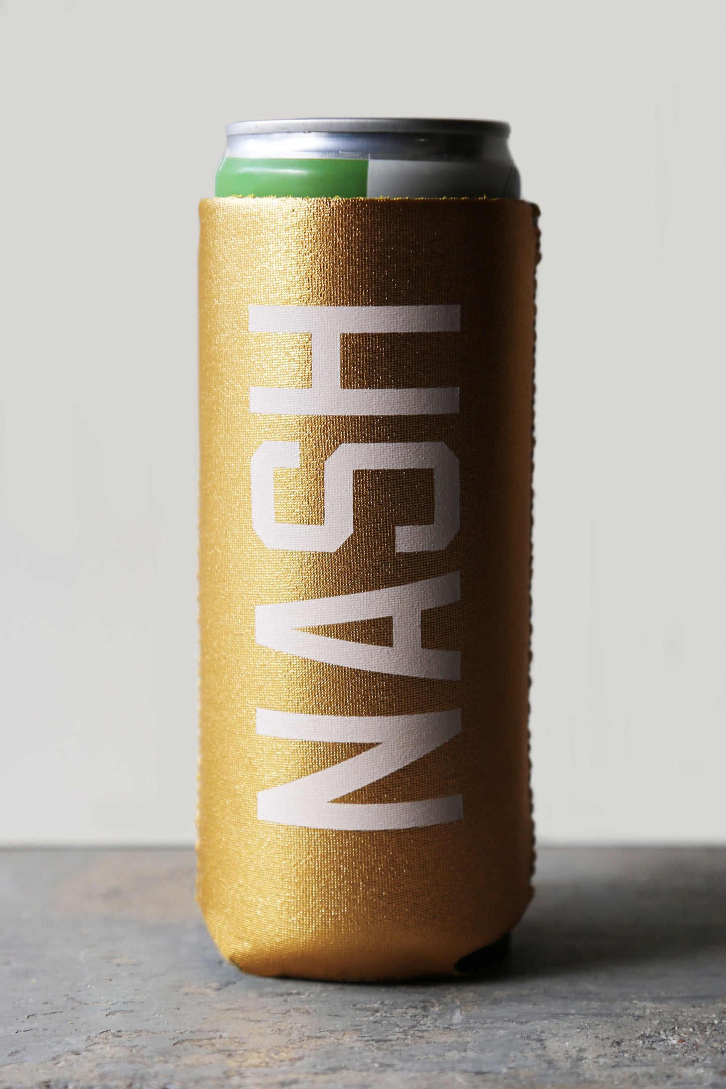 Slim Can Cooler [Gold/White]