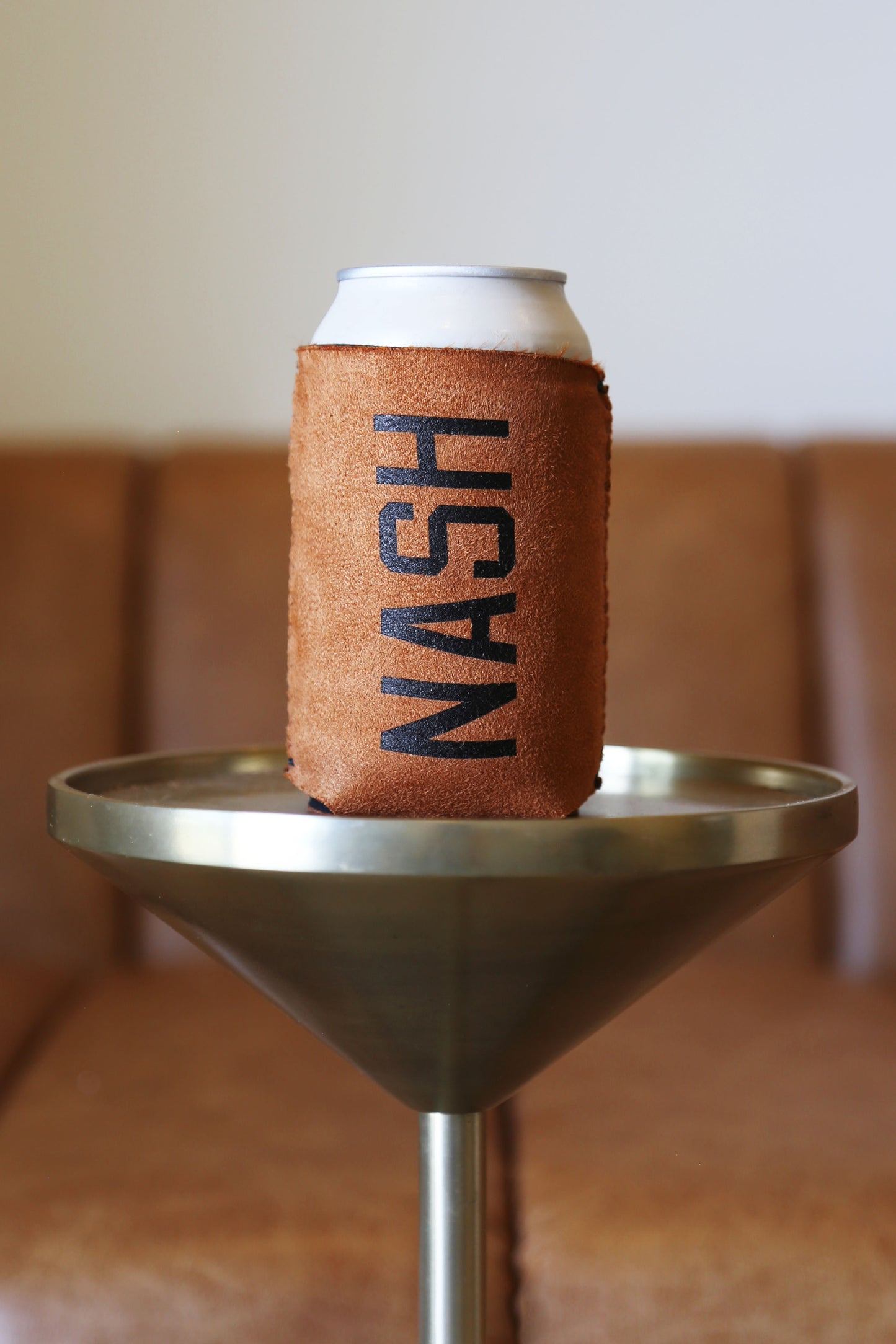 Short Can Cooler [Bourbon Suede]