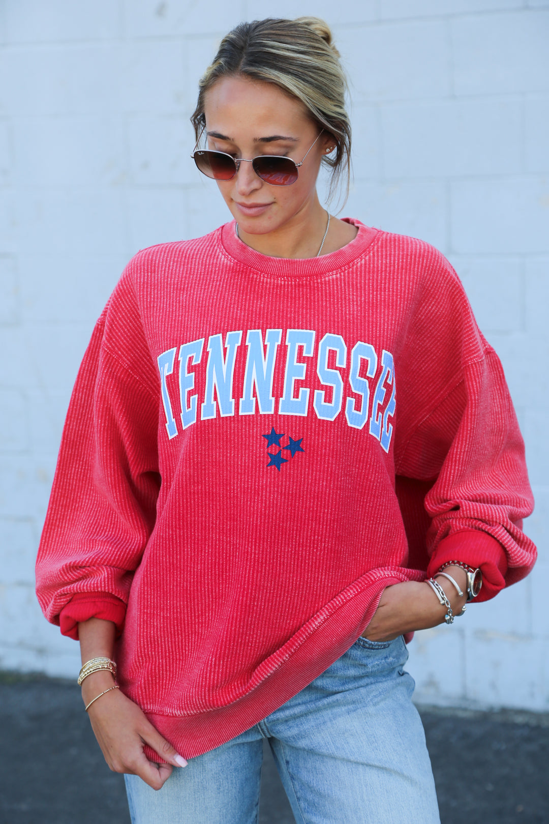 Tennessee Corded Crew [Red]