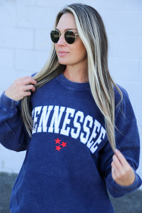 Tennessee Corded Crew [Navy]