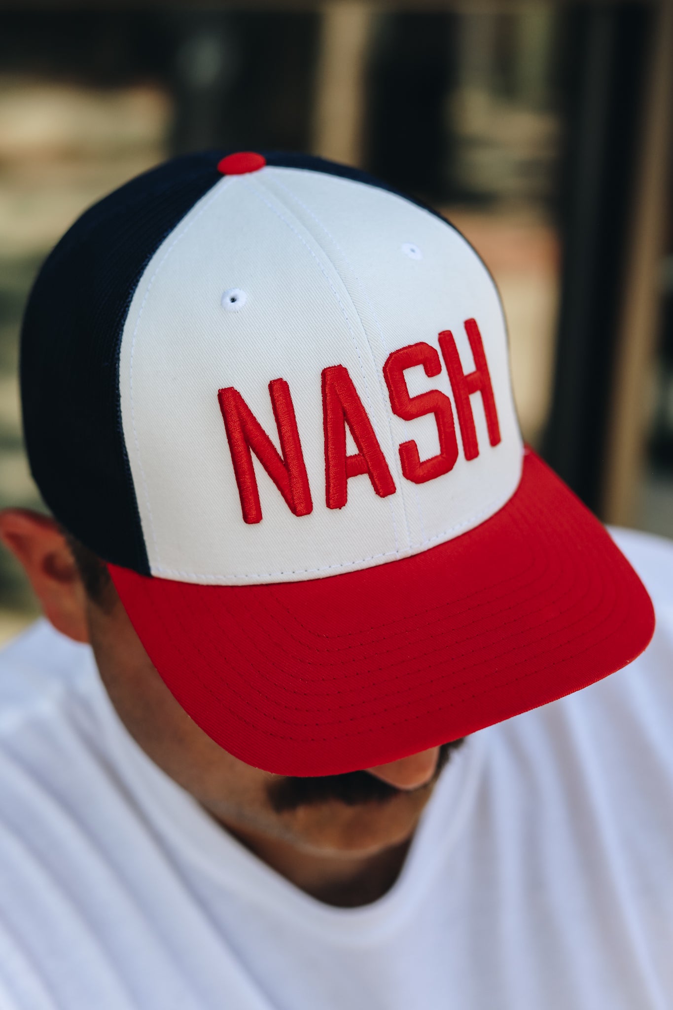 NASH Flag Trucker [White/Navy/Red]