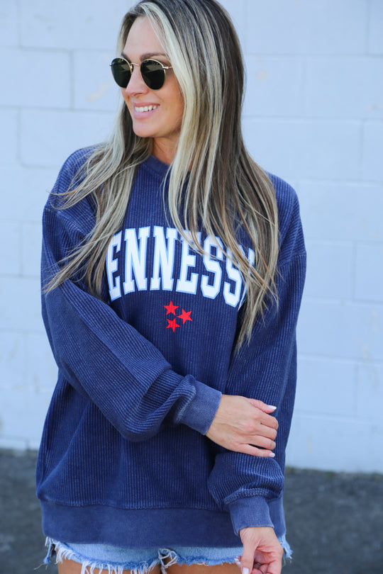 Tennessee Corded Crew [Navy]