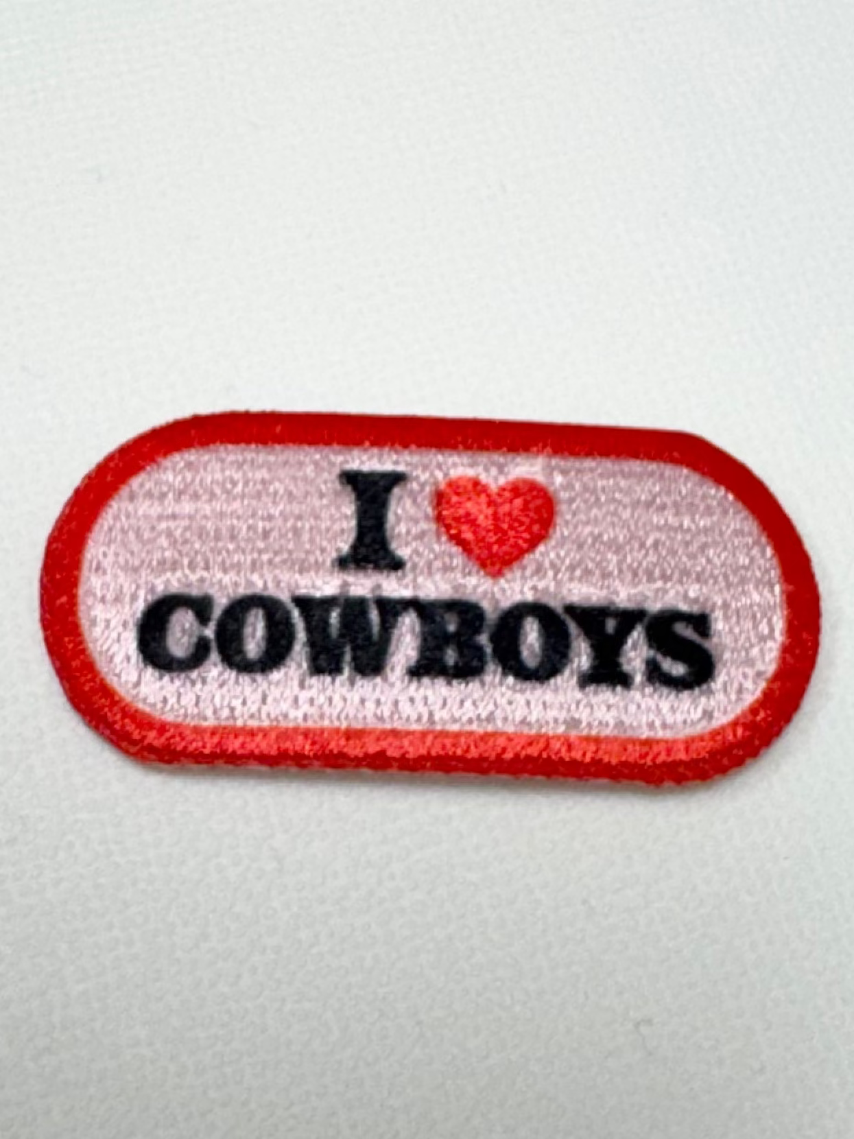 I Heart Cowboys Patch