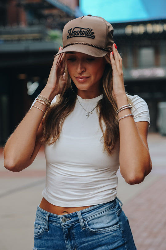 Nashville Satin Snapback [Mocha]