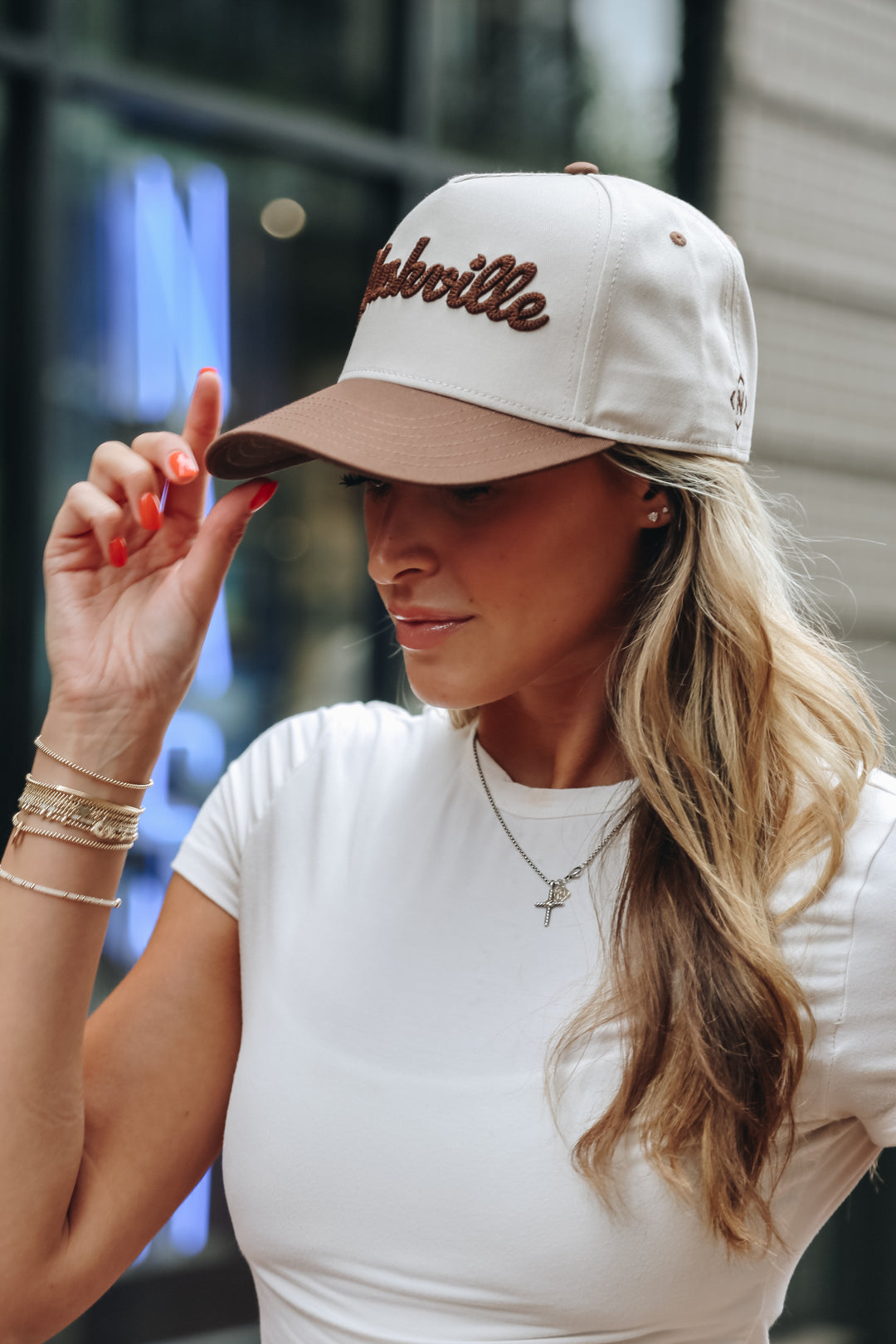 Nashville Chain Stitch Snapback [Brown/Natural]