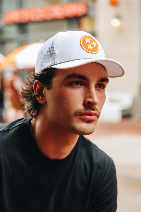 TriStar Trucker [White/Orange]