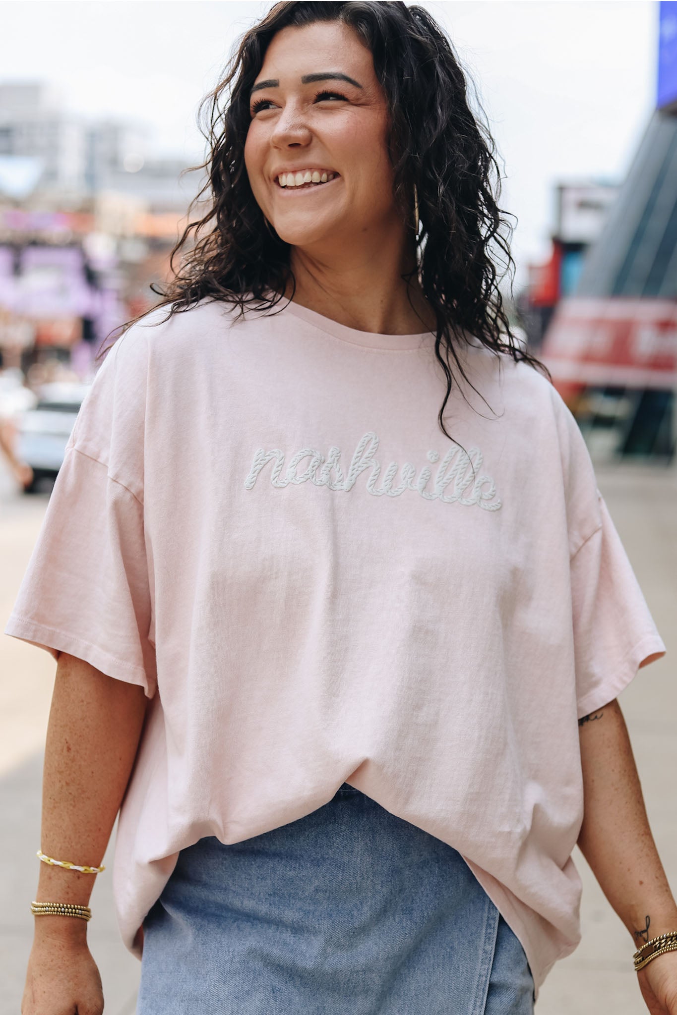 oversized tee pink