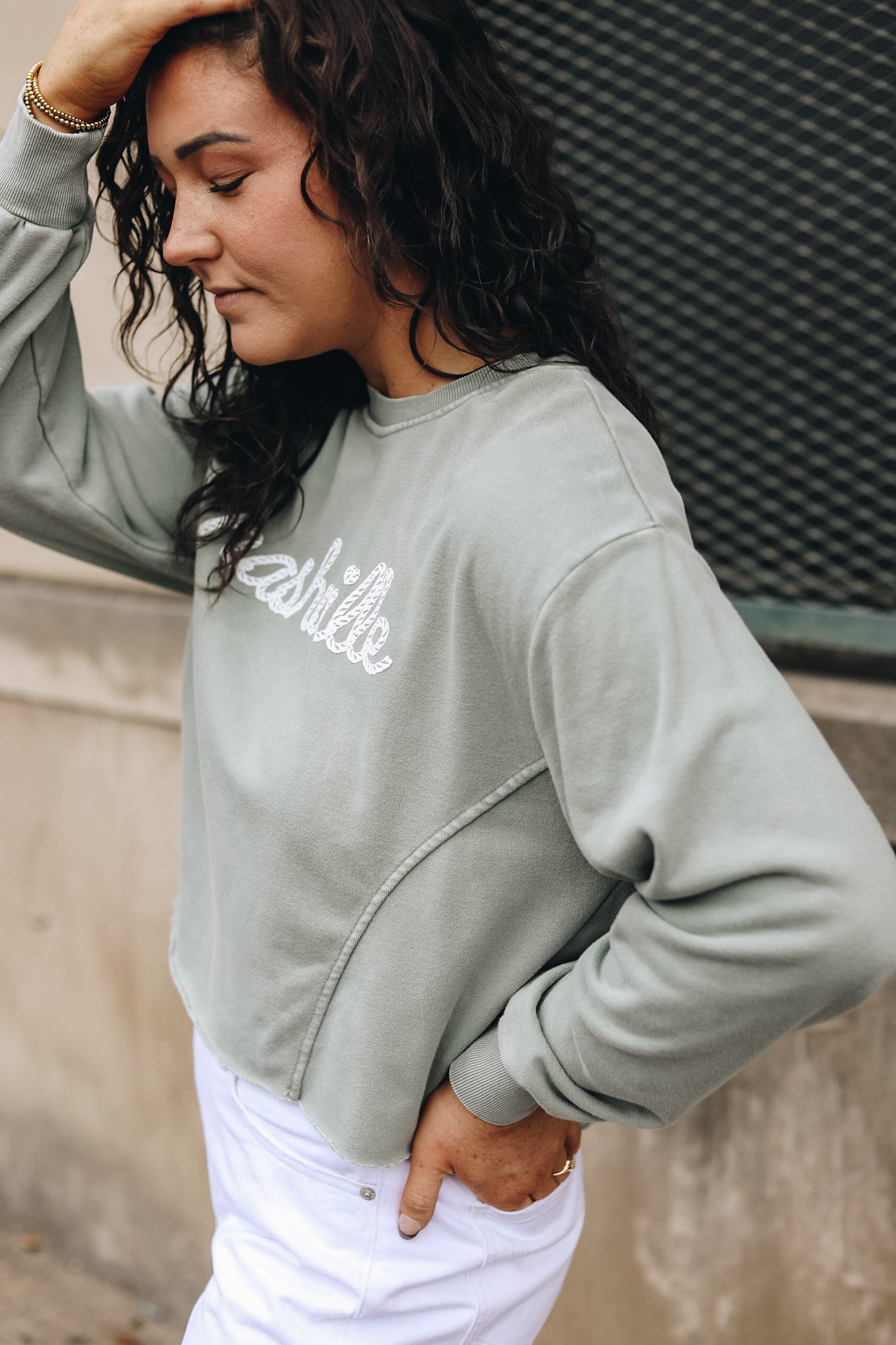 Anna Crop Crew [Iceberg Green]