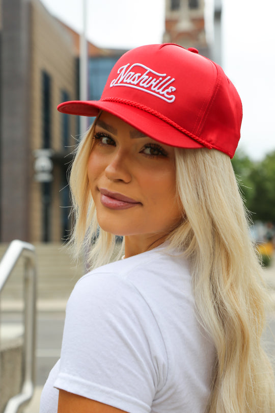 Nashville Satin Snapback [Red]