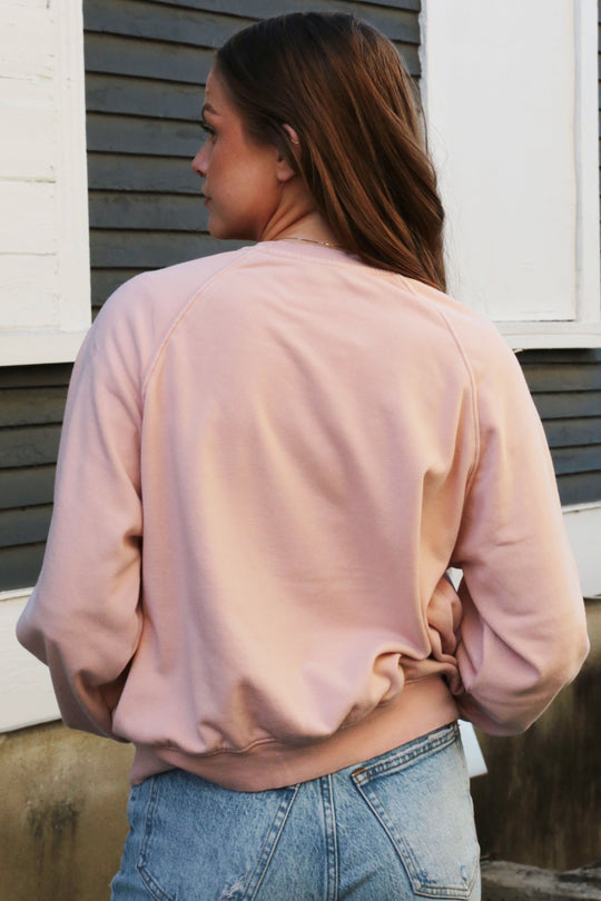 Jade Relaxed Crewneck [Dusty Pink]