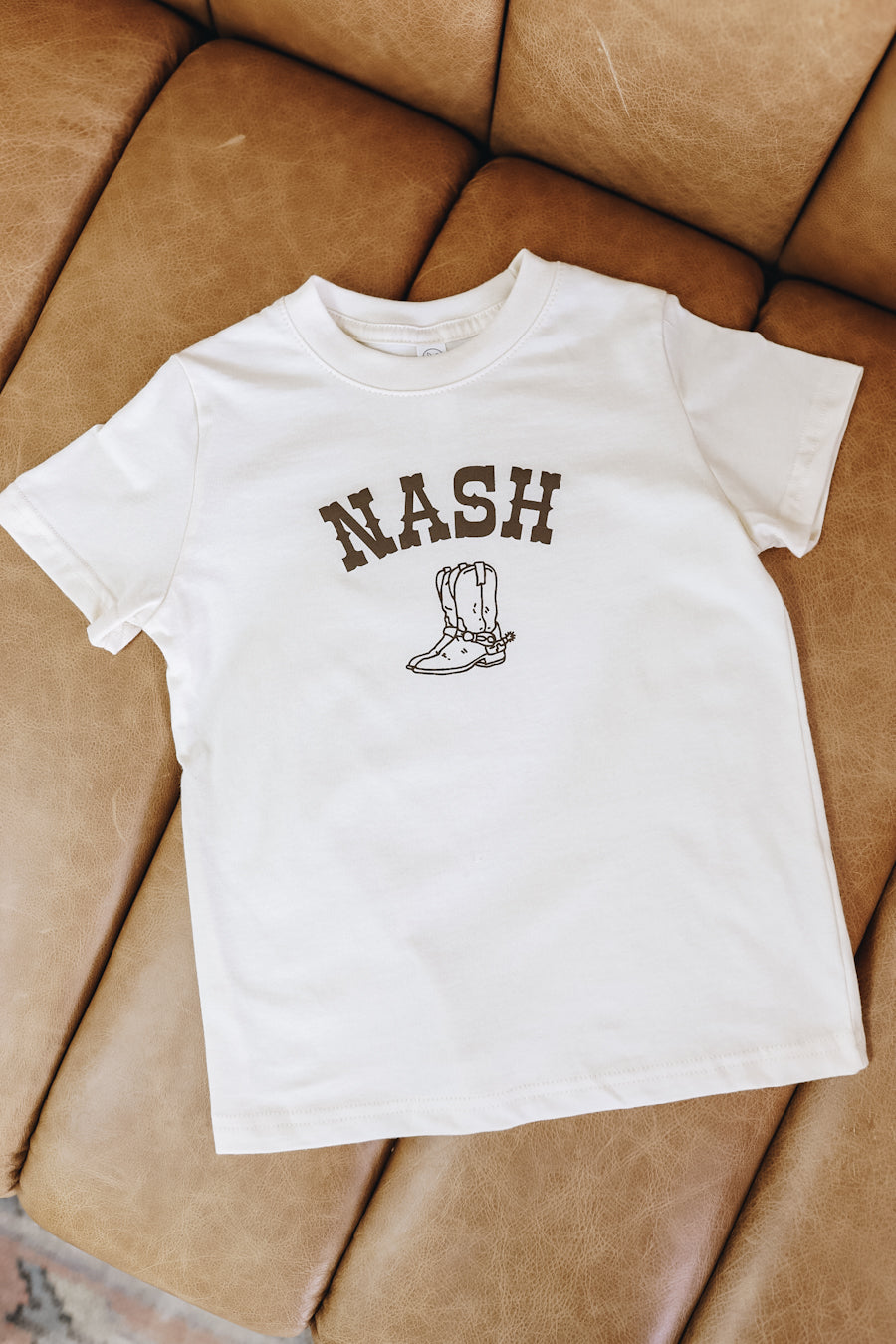 NASH western font with boot design toddler + youth tee!