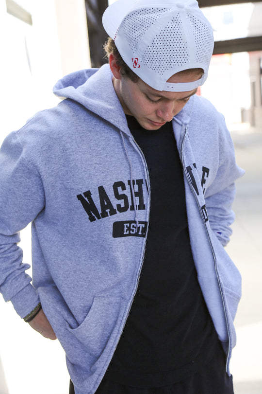 Champion Nashville Zip Up [Gray/Black]