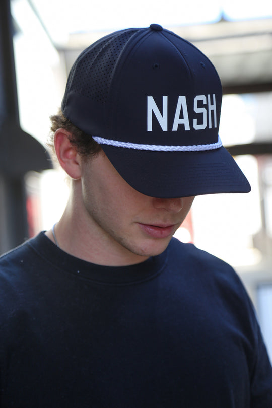 NASH Performance Rope Snapback [Black/White]