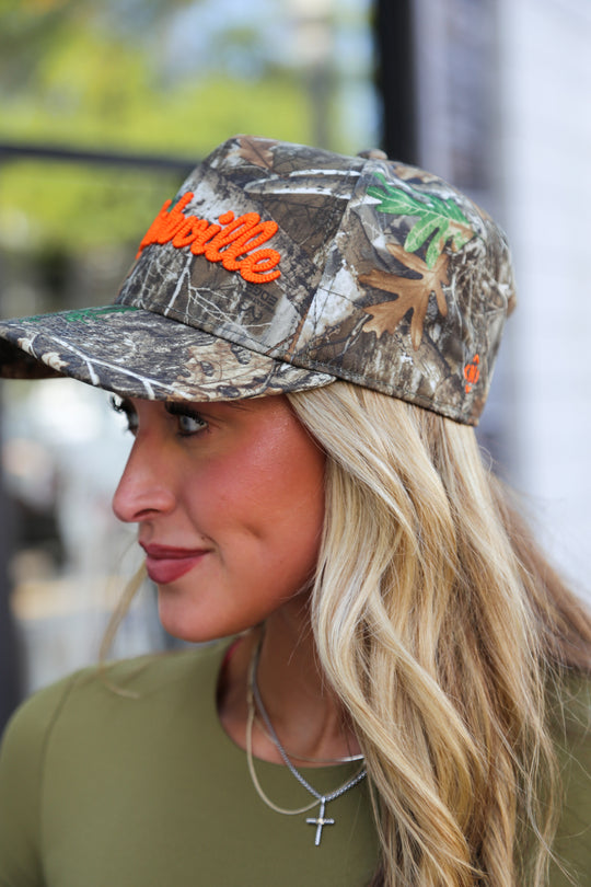 Nashville Chain Stitch Snapback [Camo/Orange]