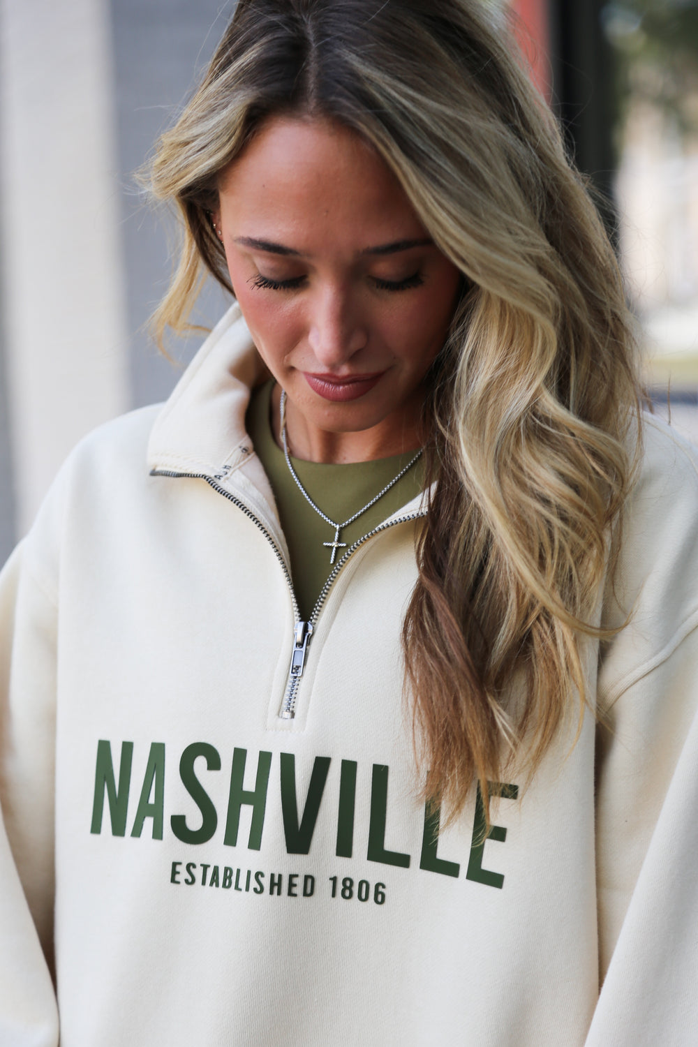 Nashville Quarter Zip [Light Tan]