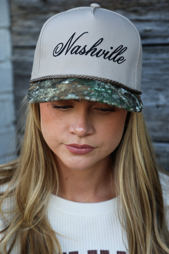 Nashville Camo Two-Tone Edge Snapback