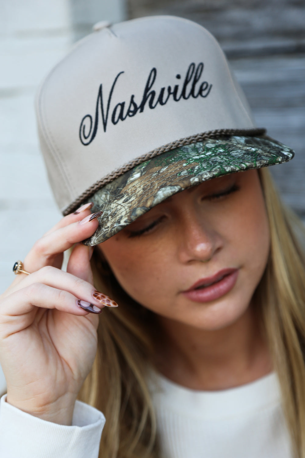 Nashville Camo Two-Tone Edge Snapback