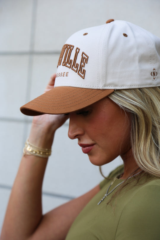 Nashville Two-Tone Collegiate Snapback [Camel/Cream]