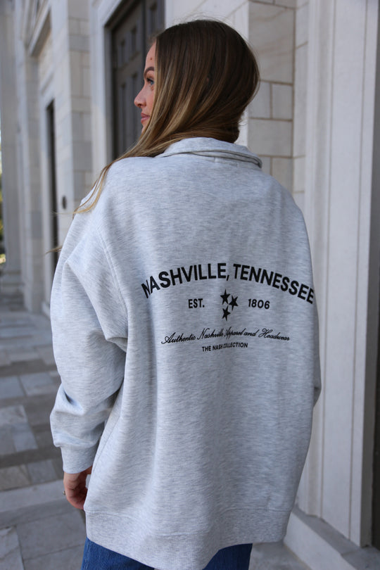 Nashville Quarter Zip [Heather Gray]