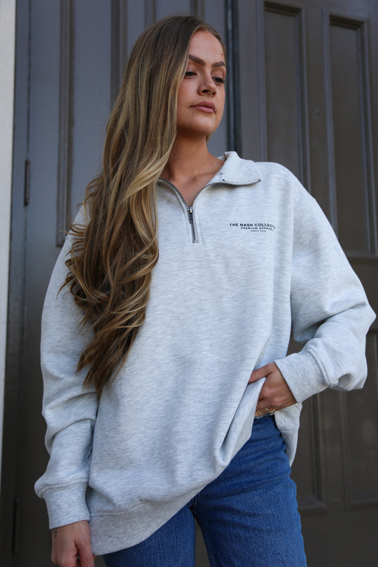 Nashville Quarter Zip [Heather Gray]