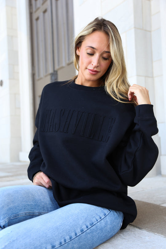 Nashville Iconic Crewneck [Black]