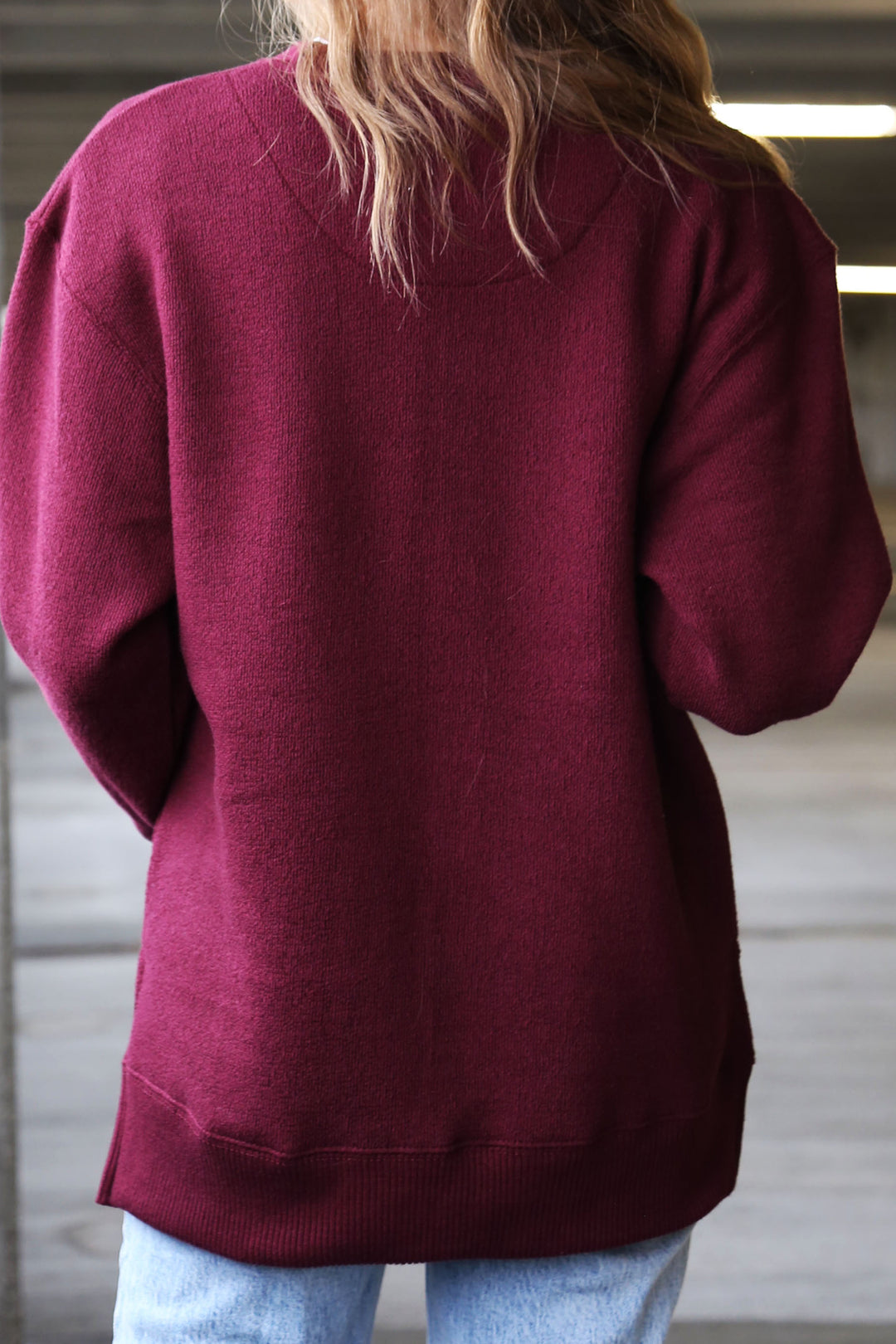 NASH Terry Fleece Crew [Maroon/Ivory]