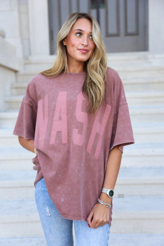 Kacey Oversize Tee [Chestnut]