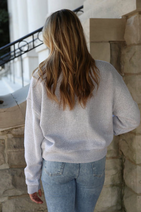 Yarn Dyed Cropped Crewneck